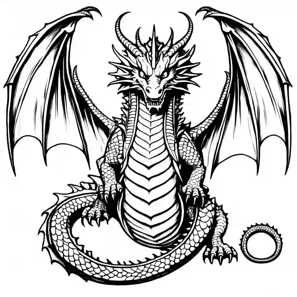 Celestial Dragon coloring pages